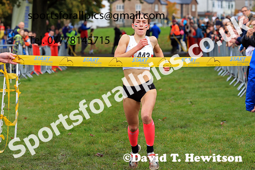 Womens under-17s, 2024 Northern Cross Country Relays, Graves Park, Sheffield.   Photo: David T. Hewitson/Sports for All Pics